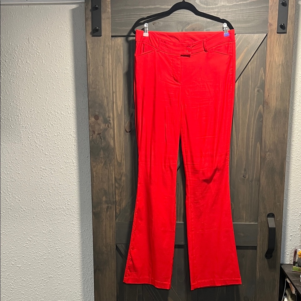 Lane Bryant Tall Red Boot Cut Pants